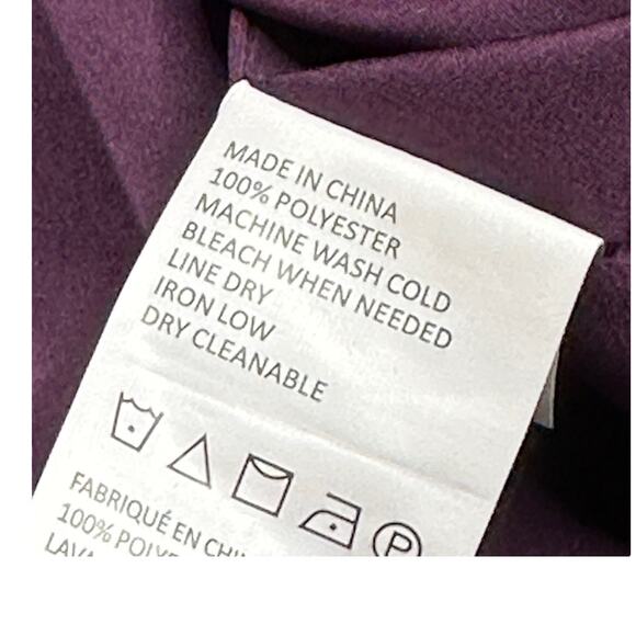 Prana CeCe Geometric Print Black Plum Purple Shift Athleisure Shirt Dress Small - Picture 7 of 7